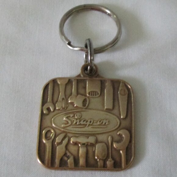 Vintage Brass Snap - On Tools Keychain/Fob - Picture 1 of 2